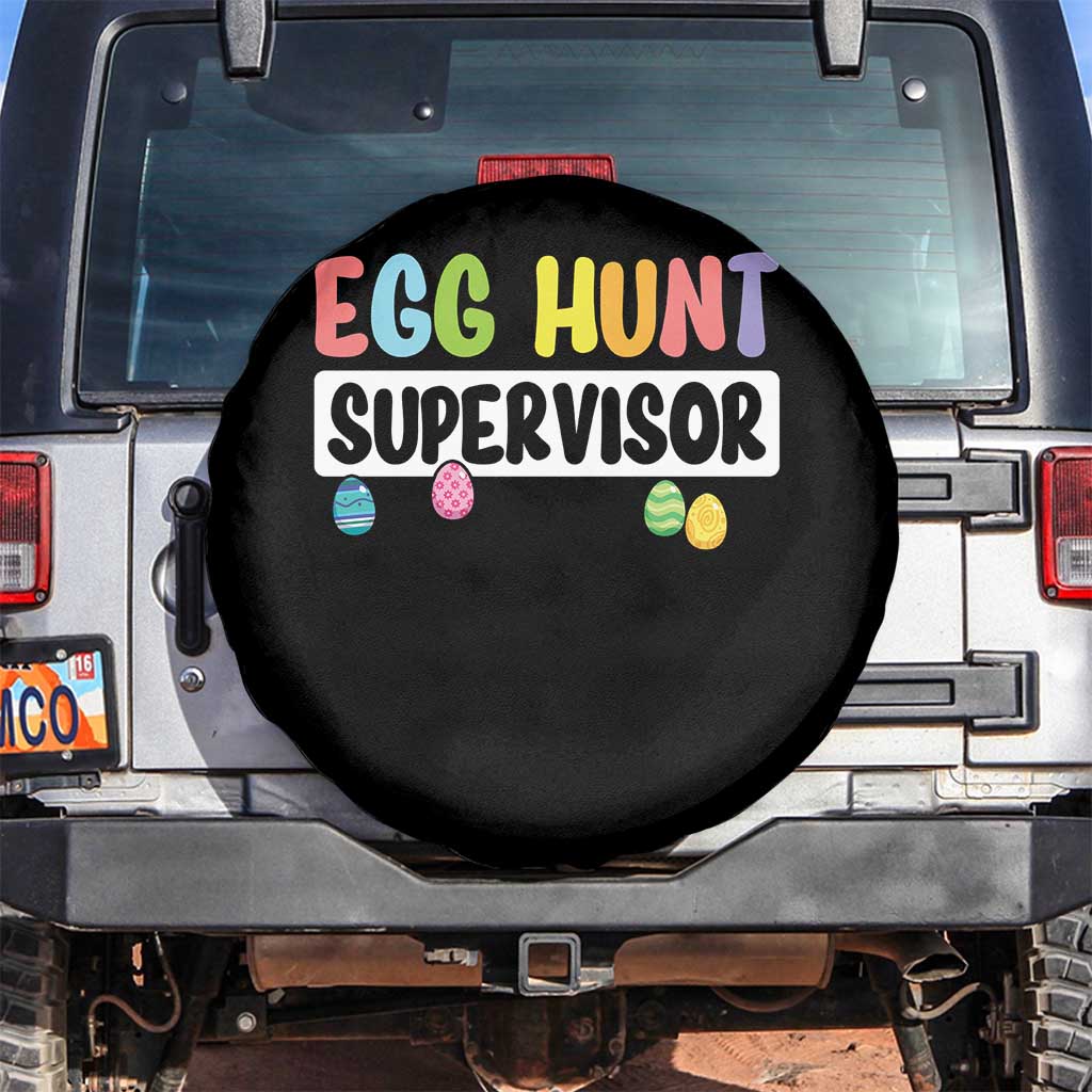 Easter Egg Hunt Supervisor Spare Tire Cover Funny Mom Dad TS10 No hole Black Print Your Wear