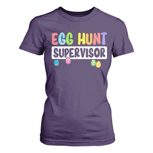 Easter Egg Hunt Supervisor T Shirt For Women Funny Mom Dad TS10 Purple Print Your Wear