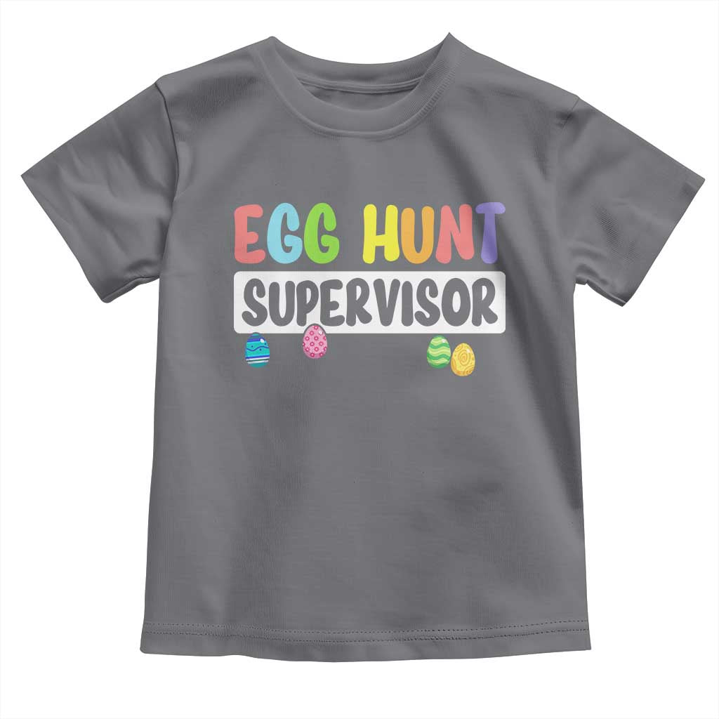 Easter Egg Hunt Supervisor Toddler T Shirt Funny Mom Dad TS10 Charcoal Print Your Wear