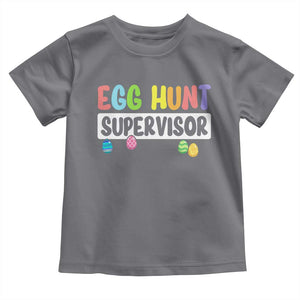 Easter Egg Hunt Supervisor Toddler T Shirt Funny Mom Dad TS10 Charcoal Print Your Wear