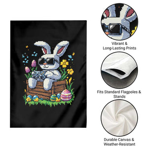 Gamer Rabbit Garden Flag Cute Bunny Gaming Eggs Video Games Easter Pixel Garden TS10 Print Your Wear