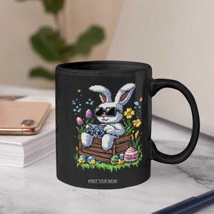 Gamer Rabbit Coffee Mug Cute Bunny Gaming Eggs Video Games Easter Pixel Garden TS10 Print Your Wear