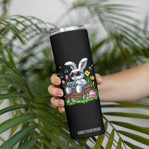 Gamer Rabbit Skinny Tumbler Cute Bunny Gaming Eggs Video Games Easter Pixel Garden TS10 Print Your Wear