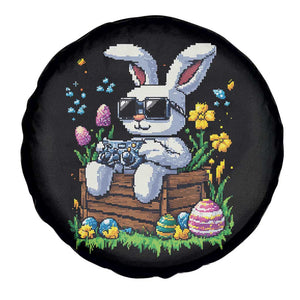 Gamer Rabbit Spare Tire Cover Cute Bunny Gaming Eggs Video Games Easter Pixel Garden TS10 Print Your Wear