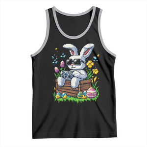 Gamer Rabbit Tank Top Cute Bunny Gaming Eggs Video Games Easter Pixel Garden TS10 Black Athletic Heather Print Your Wear