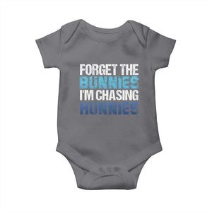 Funny Easter Baby Onesie Forget The Bunnies Im Chasing Hunnies TS10 Charcoal Print Your Wear