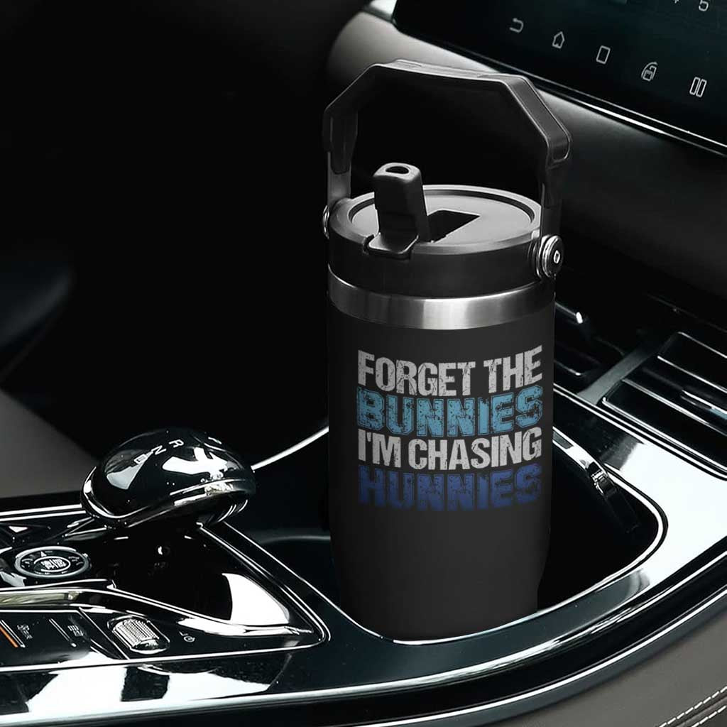 Funny Easter Flip Straw Tumbler Forget The Bunnies Im Chasing Hunnies TS10 Print Your Wear