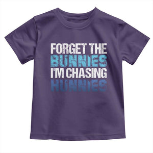 Funny Easter Toddler T Shirt Forget The Bunnies Im Chasing Hunnies TS10 Purple Print Your Wear