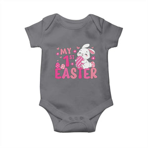 Baby First Easter Baby Onesie Cute Newborn Gift Bunny Rabbit TS10 Charcoal Print Your Wear