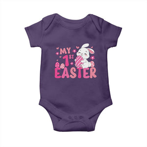 Baby First Easter Baby Onesie Cute Newborn Gift Bunny Rabbit TS10 Purple Print Your Wear
