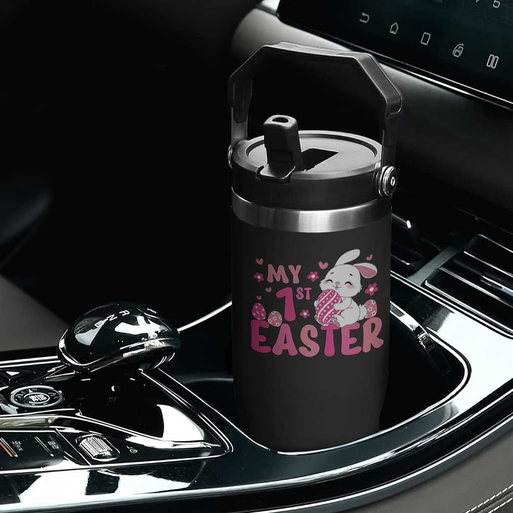 Baby First Easter Flip Straw Tumbler Cute Newborn Gift Bunny Rabbit TS10 Print Your Wear