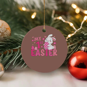 Baby First Easter Ceramic Ornament Cute Newborn Gift Bunny Rabbit TS10 1pc Mocha Print Your Wear