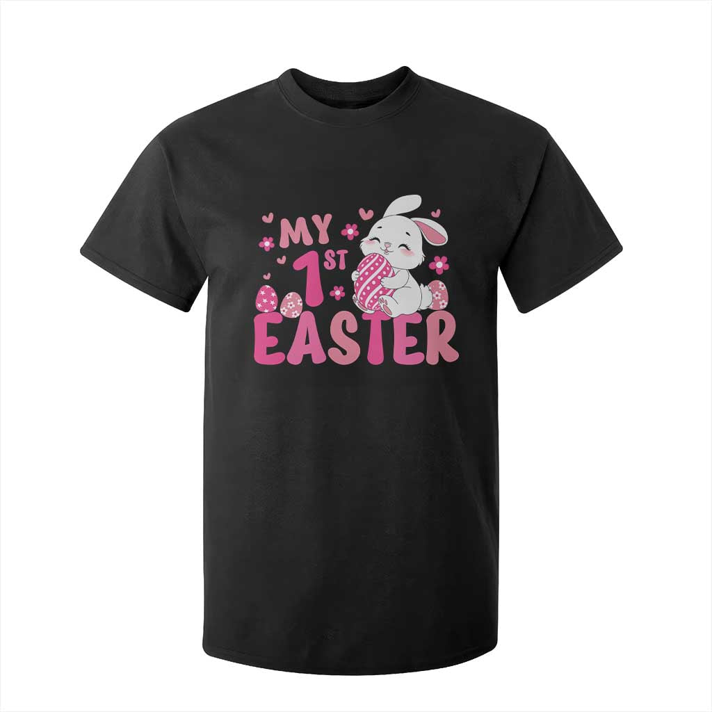 Baby First Easter T Shirt For Kid Cute Newborn Gift Bunny Rabbit TS10 Black Print Your Wear