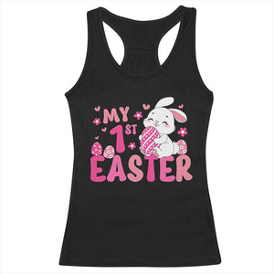 Baby First Easter Racerback Tank Top Cute Newborn Gift Bunny Rabbit TS10 Black Print Your Wear