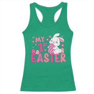 Baby First Easter Racerback Tank Top Cute Newborn Gift Bunny Rabbit TS10 Irish Green Print Your Wear