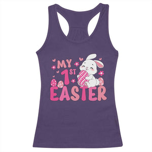 Baby First Easter Racerback Tank Top Cute Newborn Gift Bunny Rabbit TS10 Purple Print Your Wear