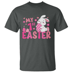 Baby First Easter T Shirt Cute Newborn Gift Bunny Rabbit TS10 Dark Heather Print Your Wear