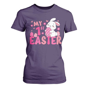 Baby First Easter T Shirt For Women Cute Newborn Gift Bunny Rabbit TS10 Purple Print Your Wear