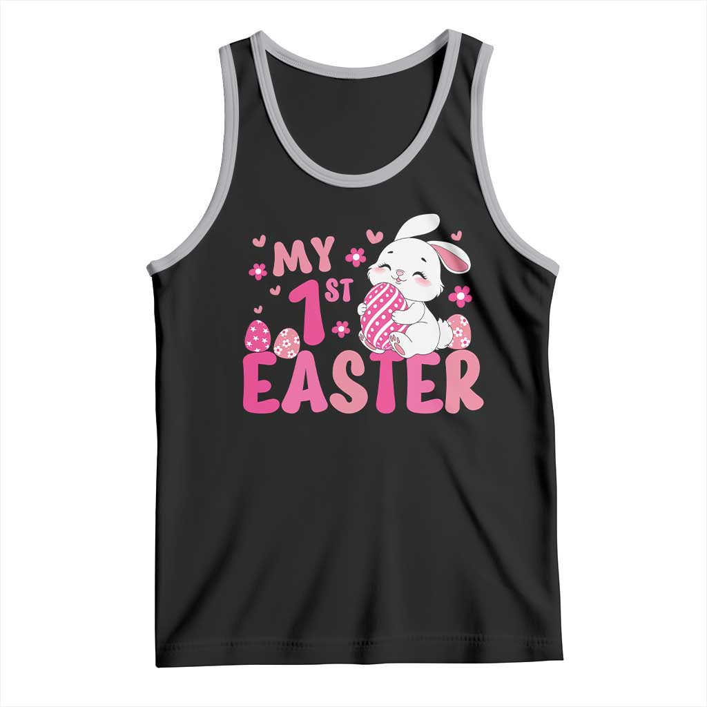 Baby First Easter Tank Top Cute Newborn Gift Bunny Rabbit TS10 Black Athletic Heather Print Your Wear