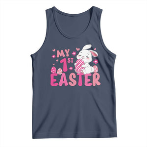 Baby First Easter Tank Top Cute Newborn Gift Bunny Rabbit TS10 Navy Print Your Wear