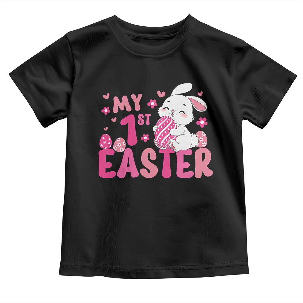 Baby First Easter Toddler T Shirt Cute Newborn Gift Bunny Rabbit TS10 Black Print Your Wear