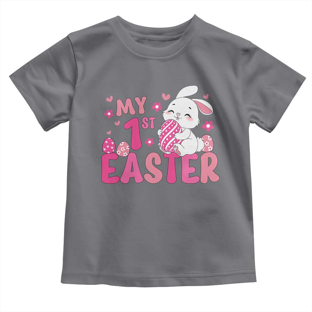 Baby First Easter Toddler T Shirt Cute Newborn Gift Bunny Rabbit TS10 Charcoal Print Your Wear