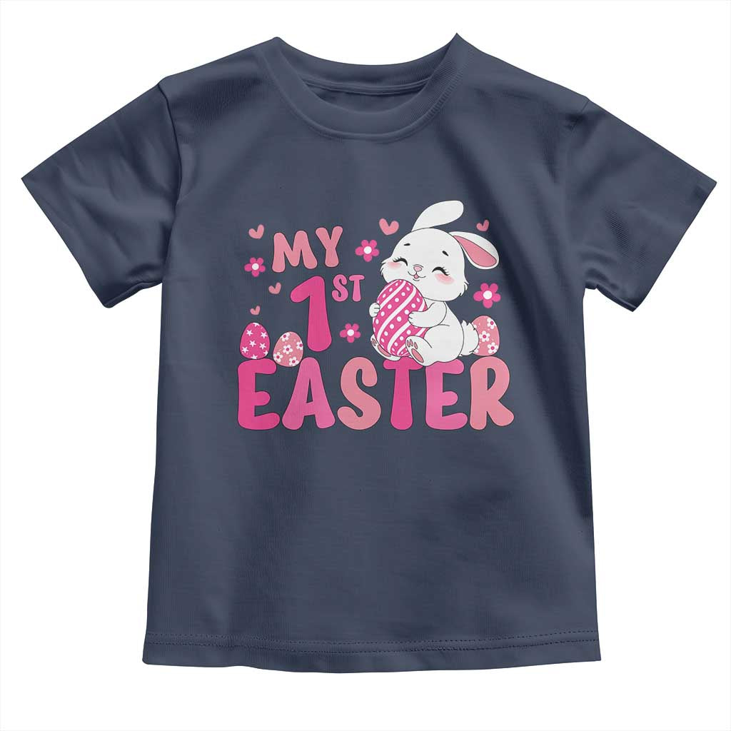 Baby First Easter Toddler T Shirt Cute Newborn Gift Bunny Rabbit TS10 Navy Print Your Wear