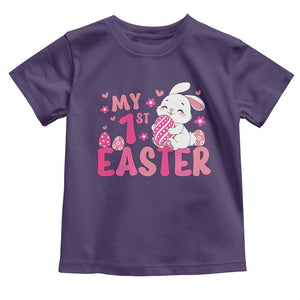 Baby First Easter Toddler T Shirt Cute Newborn Gift Bunny Rabbit TS10 Purple Print Your Wear