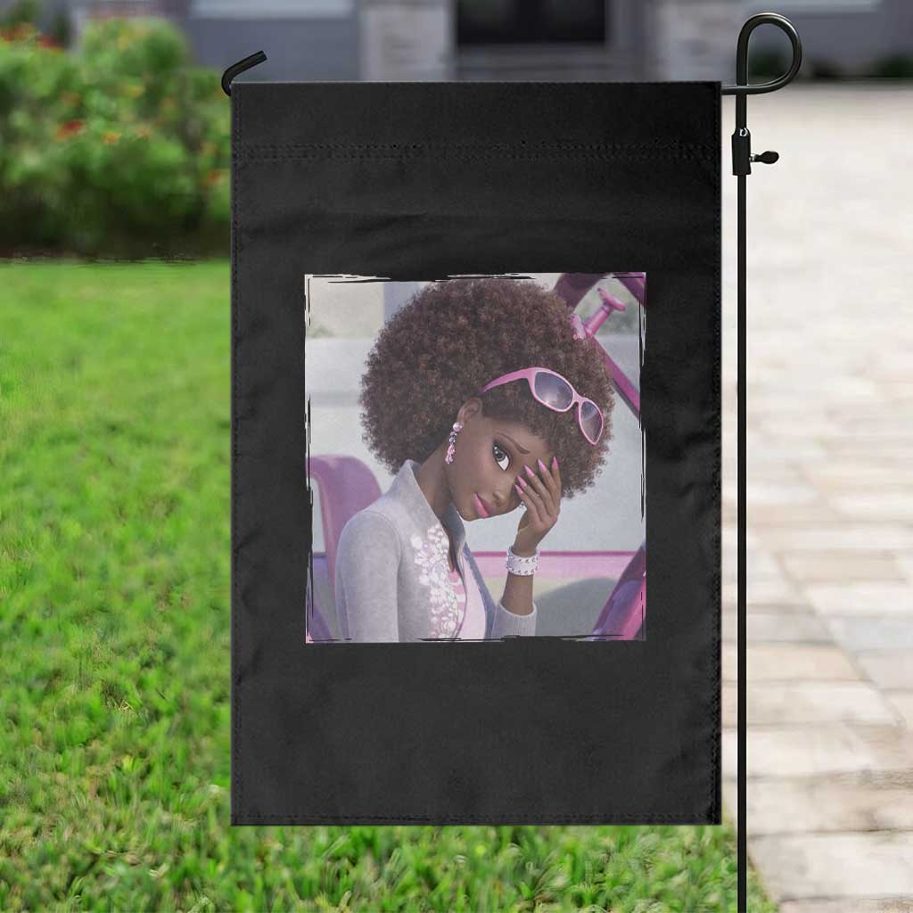 Disgusted Black Doll Meme Garden Flag Funny Sassy Reaction Afro Girl With Attitude TS10 Print Your Wear