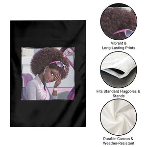Disgusted Black Doll Meme Garden Flag Funny Sassy Reaction Afro Girl With Attitude TS10 Print Your Wear