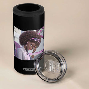 Disgusted Black Doll Meme 4 in 1 Can Cooler Tumbler Funny Sassy Reaction Afro Girl With Attitude TS10 Print Your Wear