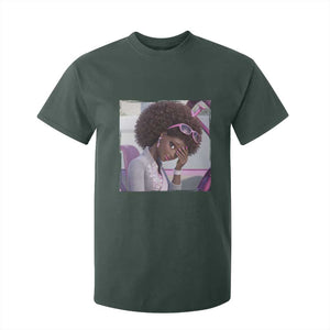 Disgusted Black Doll Meme T Shirt For Kid Funny Sassy Reaction Afro Girl With Attitude TS10 Dark Forest Green Print Your Wear