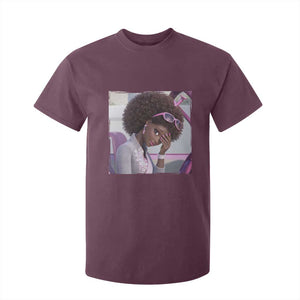 Disgusted Black Doll Meme T Shirt For Kid Funny Sassy Reaction Afro Girl With Attitude TS10 Maroon Print Your Wear