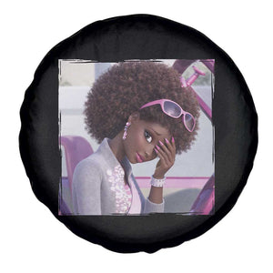 Disgusted Black Doll Meme Spare Tire Cover Funny Sassy Reaction Afro Girl With Attitude TS10 Print Your Wear