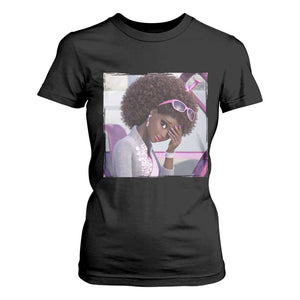 Disgusted Black Doll Meme T Shirt For Women Funny Sassy Reaction Afro Girl With Attitude TS10 Black Print Your Wear
