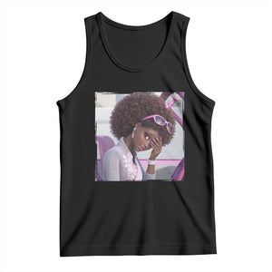 Disgusted Black Doll Meme Tank Top Funny Sassy Reaction Afro Girl With Attitude TS10 Black Print Your Wear