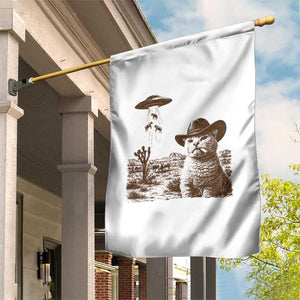 UFO Cowboy Cat Garden Flag Vintage Graphic Retro Western Rodeo TS10 Print Your Wear