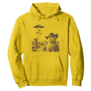 UFO Cowboy Cat Hoodie Vintage Graphic Retro Western Rodeo TS10 Daisy Print Your Wear