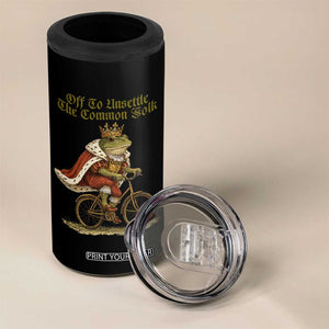 Chaotic Frog Meme 4 in 1 Can Cooler Tumbler Off To Unsettle The Common Folk Vintage Unhinged Humor TS10 Print Your Wear