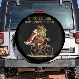 Chaotic Frog Meme Spare Tire Cover Off To Unsettle The Common Folk Vintage Unhinged Humor TS10 No hole Black Print Your Wear