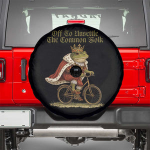 Chaotic Frog Meme Spare Tire Cover Off To Unsettle The Common Folk Vintage Unhinged Humor TS10 Black Print Your Wear