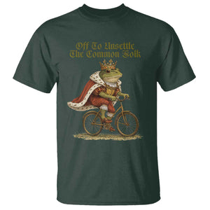 Chaotic Frog Meme T Shirt Off To Unsettle The Common Folk Vintage Unhinged Humor TS10 Dark Forest Green Print Your Wear