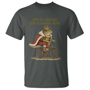 Chaotic Frog Meme T Shirt Off To Unsettle The Common Folk Vintage Unhinged Humor TS10 Dark Heather Print Your Wear