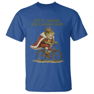 Chaotic Frog Meme T Shirt Off To Unsettle The Common Folk Vintage Unhinged Humor TS10 Royal Blue Print Your Wear