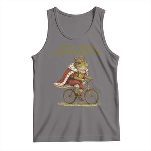 Chaotic Frog Meme Tank Top Off To Unsettle The Common Folk Vintage Unhinged Humor TS10 Deep Heather Print Your Wear