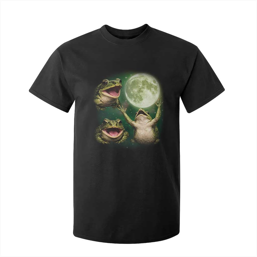 Frog Moon Vintage Graphic T Shirt For Kid Retro Amphibian Nature Cottagecore Gift TS10 Black Print Your Wear