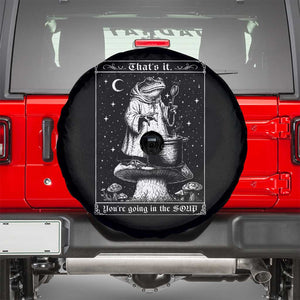 Frog Meme Spare Tire Cover Thats It Youre Going In The Soup Funny Weirdcore TS10 Black Print Your Wear