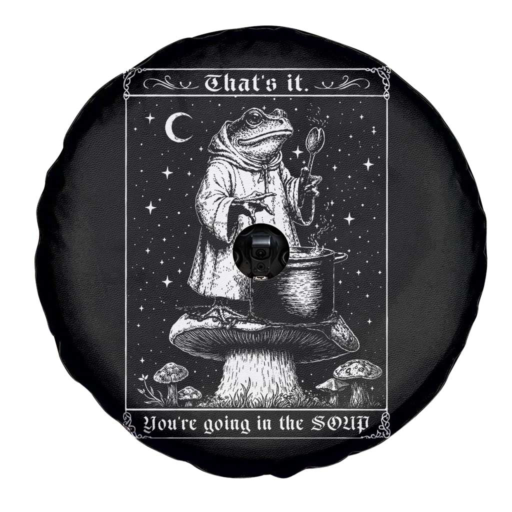 Frog Meme Spare Tire Cover Thats It Youre Going In The Soup Funny Weirdcore TS10 Print Your Wear