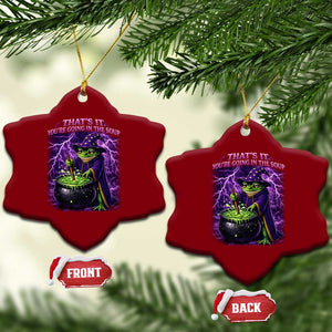 Frog Meme Ceramic Ornament Vintage Graphic Thats It Youre Going In The Soup TS10 Print Your Wear