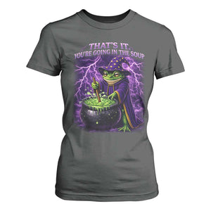 Frog Meme T Shirt For Women Vintage Graphic Thats It Youre Going In The Soup TS10 Dark Heather Print Your Wear